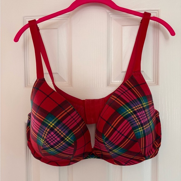 Cacique Other - Plaid Red Women's Bra